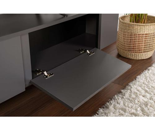 TV laud Serenity - Anthracite, Black