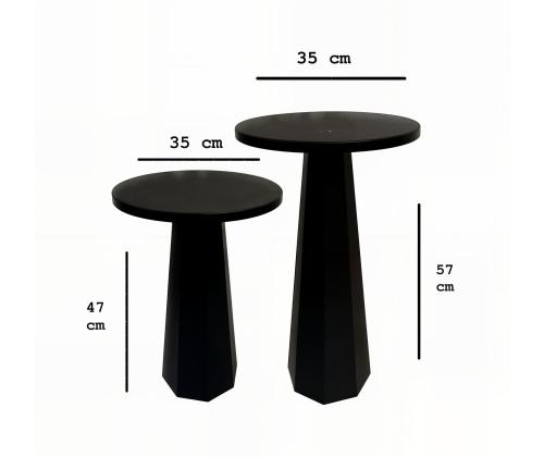 Kohvilaud Lilyum (57 + 47) - Black