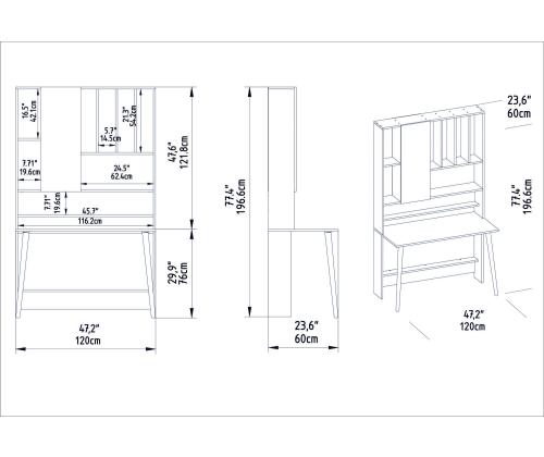 Wood - White, Walnut