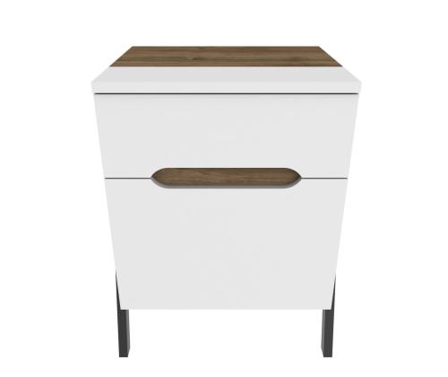 Neva - Walnut, White