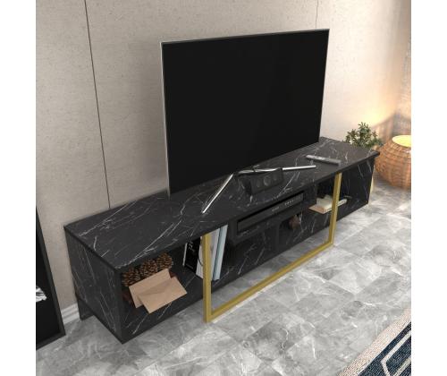 TV laud Asal 150 - Black, Gold