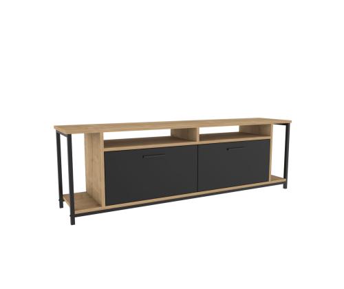 TV laud Omar - Oak, Black