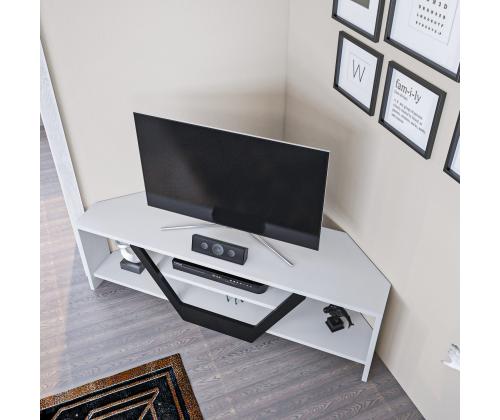 TV laud Sares - White, Black