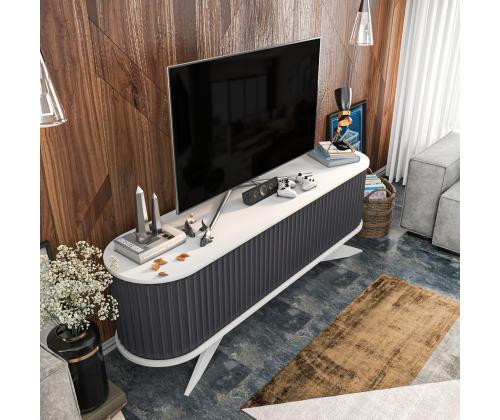 TV laud Stor - Anthracite, White