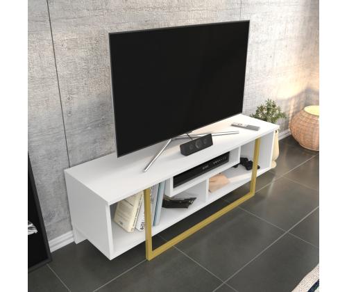 TV laud Asal 120 - Gold, White