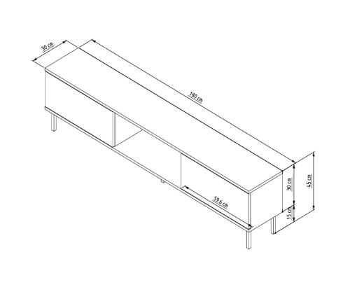 TV laud Paye - Walnut