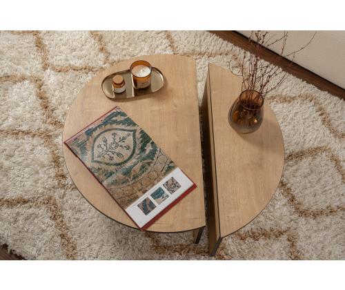 Kohvilaud Orion - Honey Oak, Black