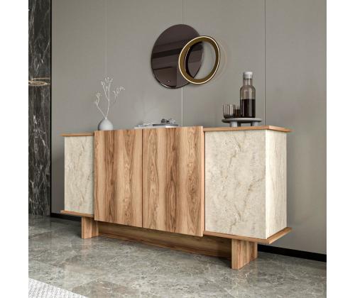 Diana - Travertine, Walnut