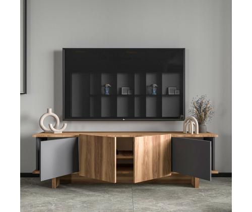 TV laud Diana - Anthracite, Walnut
