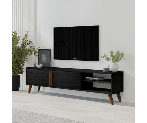 TV laud Benoit - Wood Black