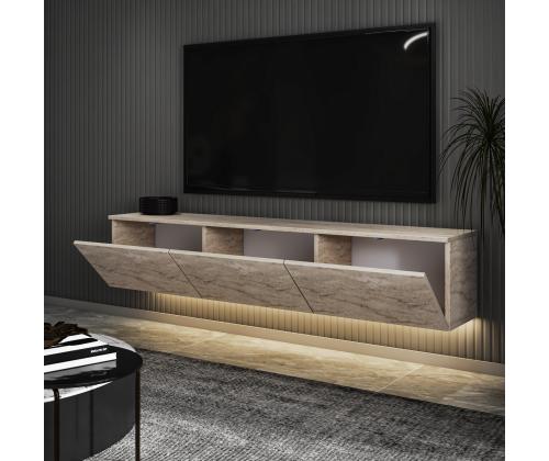 TV laud Neon Illuminated - Travertine