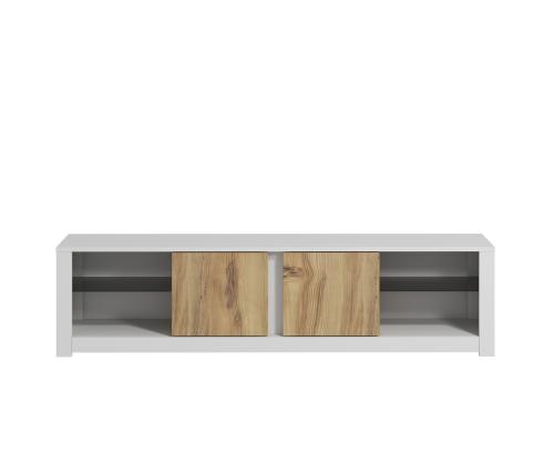 TV laud Aydos - White, Oak