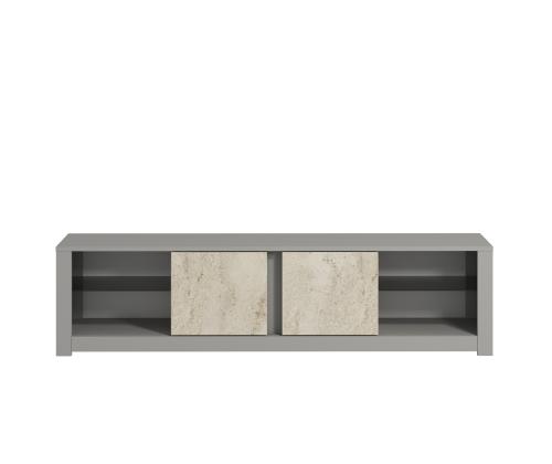TV laud Aydos - Grey, Travertine