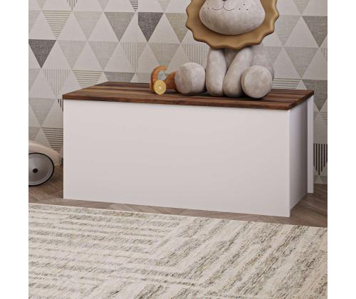 Florya - White, Rustic Walnut