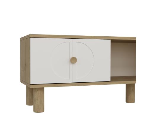 TV laud Inci Bohem - Sapphıre Oak, White