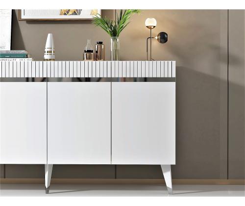 Defne - White, Silver