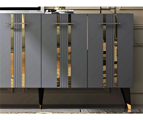 Asel - Anthracite, Gold