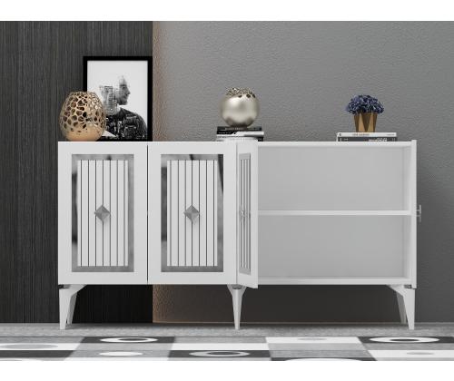 Nora - White, Silver