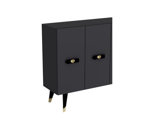 Quart V - Gold, Anthracite