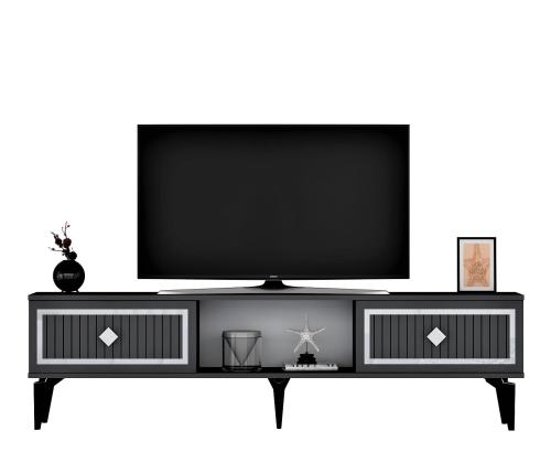 TV laud Nil - Anthracite, Silver