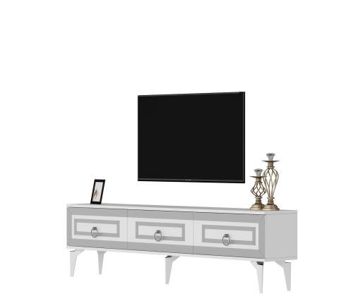 TV laud Karya - White, Silver