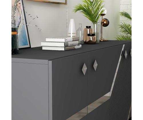 Iris - Anthracite, Silver