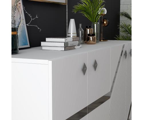 Iris - White, Silver