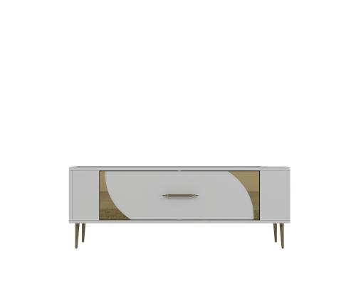 TV laud Retrop2 - White, Gold