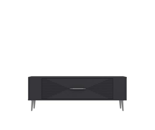 TV laud Retrol1 - Anthracite, Silver
