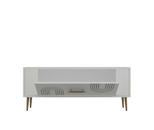 TV laud Retrol2 - White, Gold