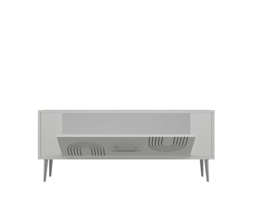 TV laud Retrol2 - White, Silver