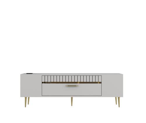 TV laud Dekolp1 - White, Gold