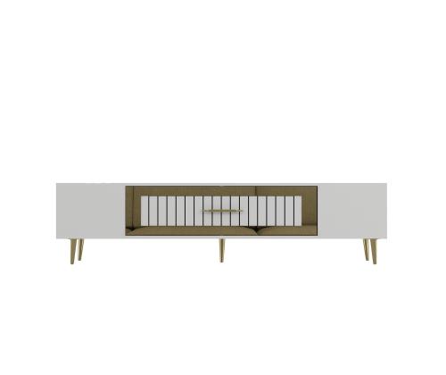 TV laud Dekolp3 - White, Gold