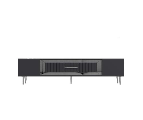 TV laud Dekolp3 - Anthracite, Silver