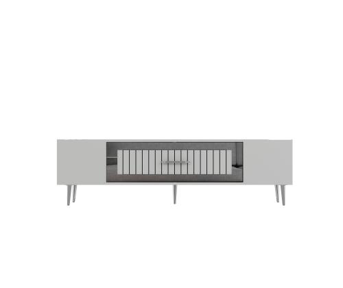 TV laud Dekolp3 - White, Silver