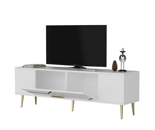 TV laud Dekolp5 - White, Gold