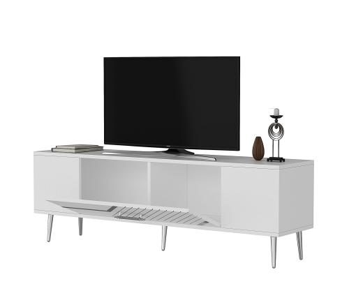 TV laud Dekolp5 - White, Silver