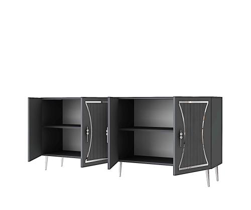 Tean - Anthracite, Silver