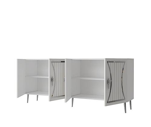 Tean - White, Silver