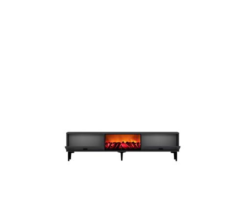 TV laud Weny Bohem Fireplace - Anthracite