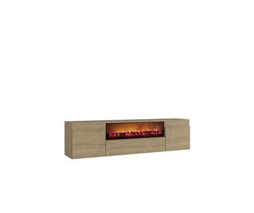 TV laud Elodi Fireplace - Sapphire Oak