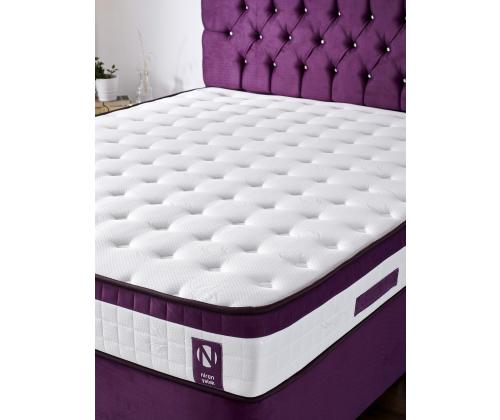 Purple 140x200 cm Double Size Padded Soft Mattress