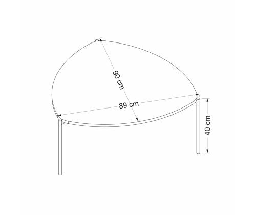 Kohvilaud Lenny - Walnut