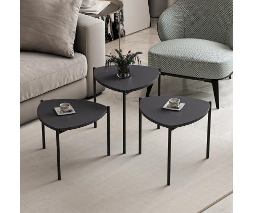 Mööblikomplekt lauad Lenny - Anthracite