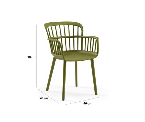 Mööblikomplekt toolid Eva-P - Khaki