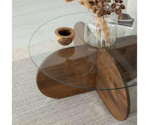 Kohvilaud Bubble Wood - Walnut