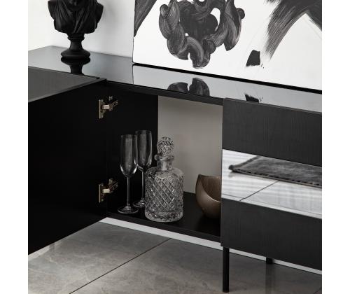 TV laud Leon - Black, Fume