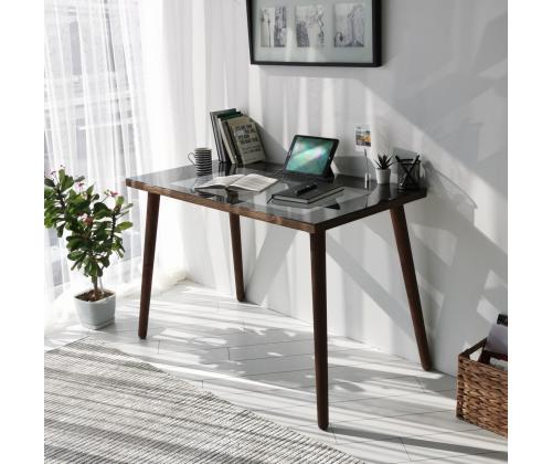 Cozy Çalışma Masası Ahşap Temperli Cam