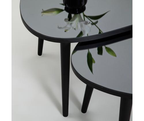 Mööblikomplekt lauad Gusto Set- Black, Fume