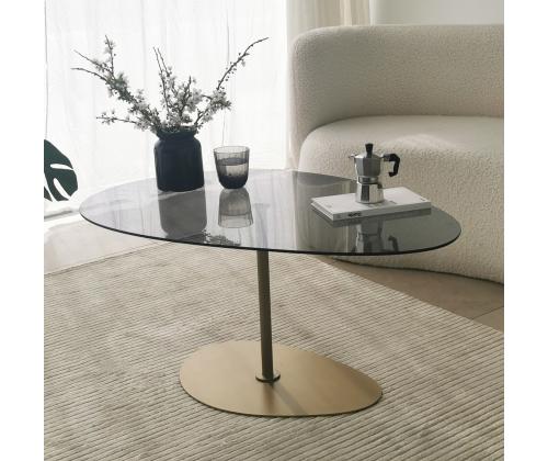 Kohvilaud Porto - Dark Grey, Gold